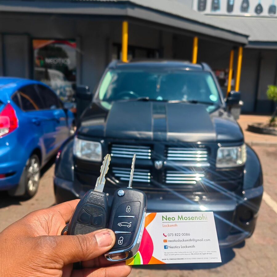 2008 Dodge Nitro — Remote spare key supplied, cut and programmed — R2 000