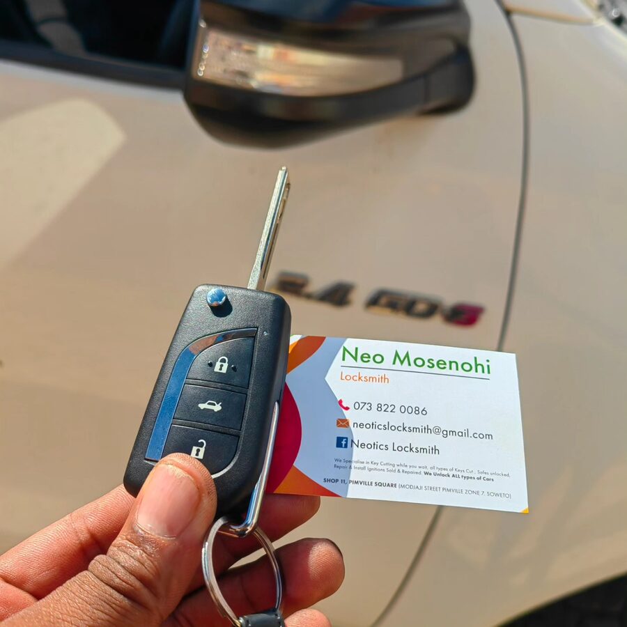 2017 Toyota 2.4 GD-6 — All keys lost — new key cut and programmed on-site, Soweto